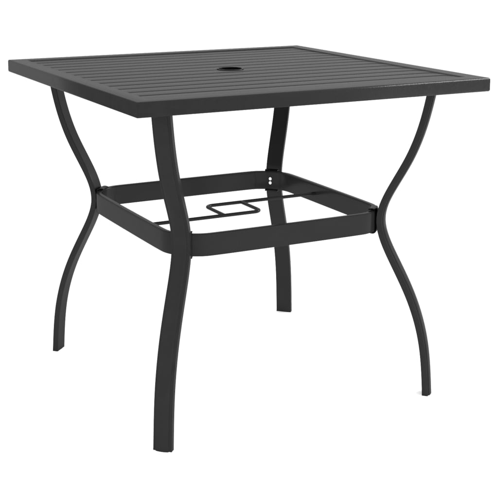 E-shop Multidom Záhradný stôl antracitový 81,5x81,5x72 cm oceľ
