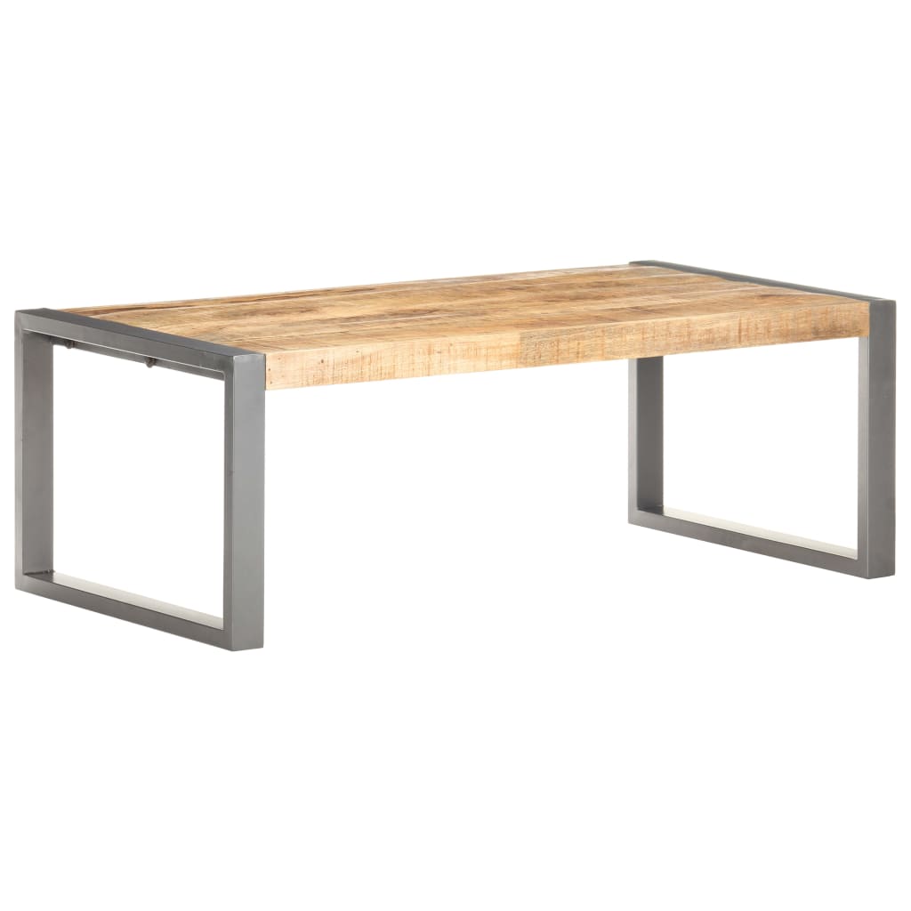 E-shop Multidom Konferenčný stolík 110x60x40 cm, surové mangové drevo