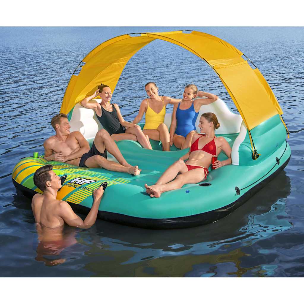 E-shop Bestway Nafukovací ostrov pre 5 osôb Sunny Lounge 291x265x83 cm