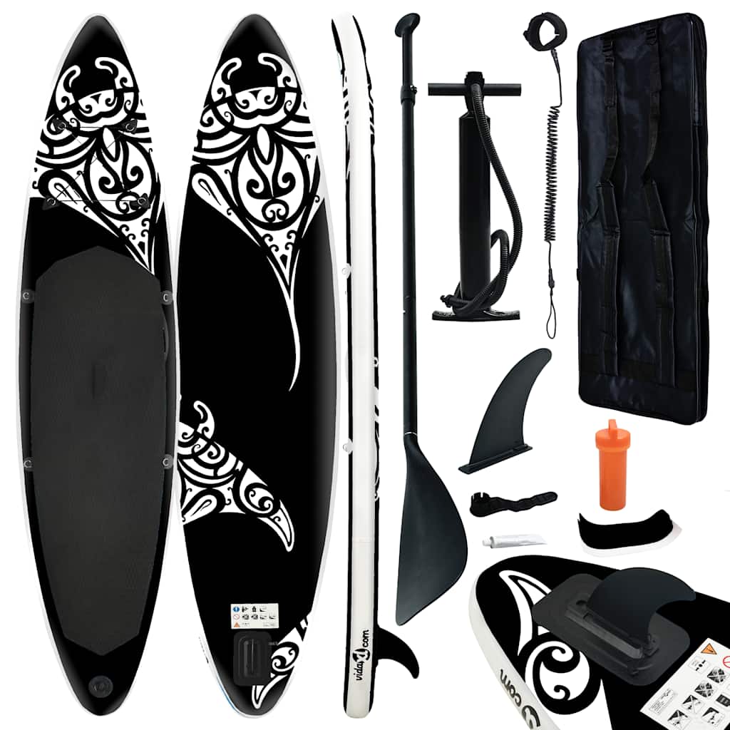 Multidom Nafukovací Stand Up Paddleboard 305x76x15 cm čierny