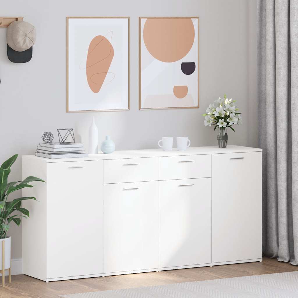 E-shop Multidom Komoda, biela 160x36x75 cm, kompozitné drevo