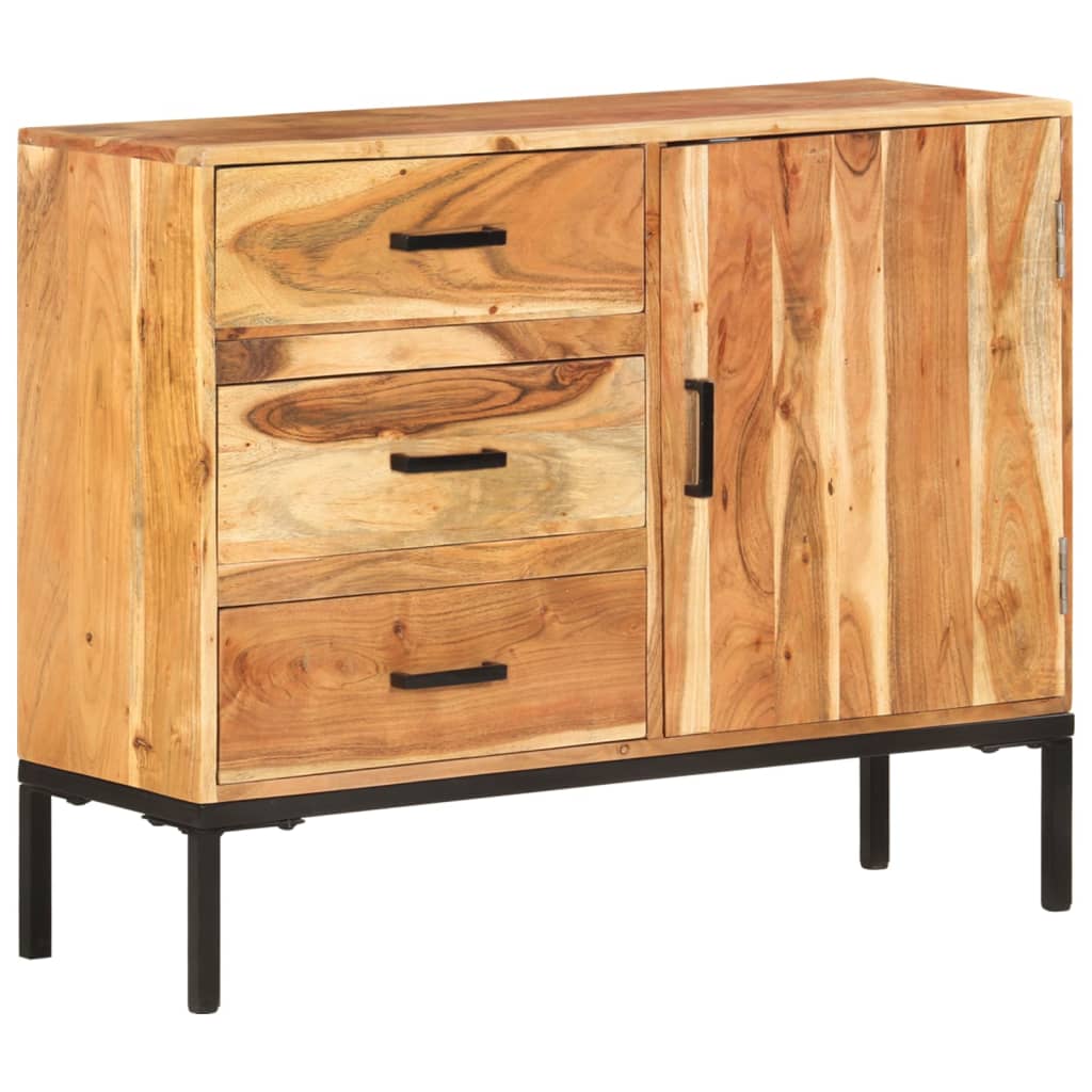E-shop Multidom Komoda 88x30x73 cm masívne akáciové drevo