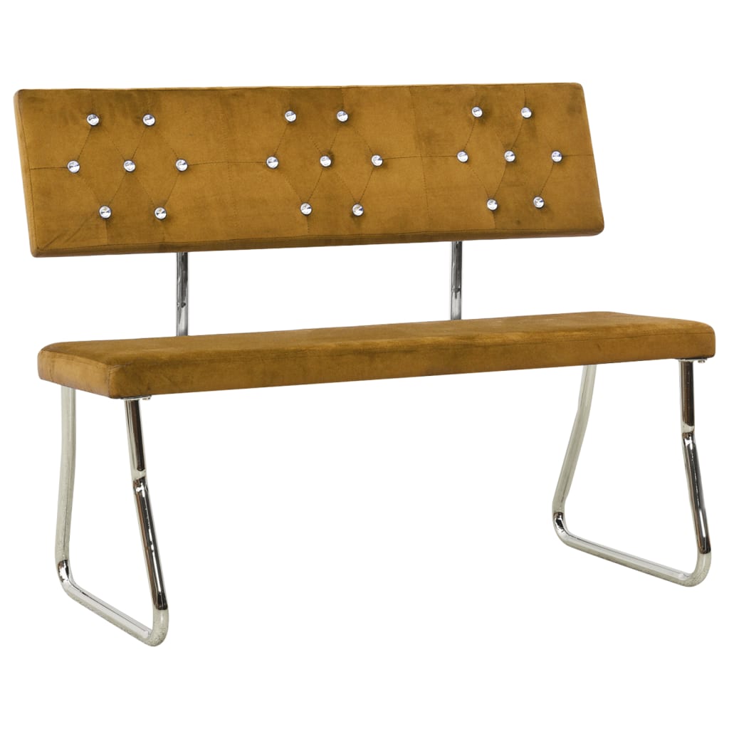 Multidom Lavica 110 cm hnedá zamatová