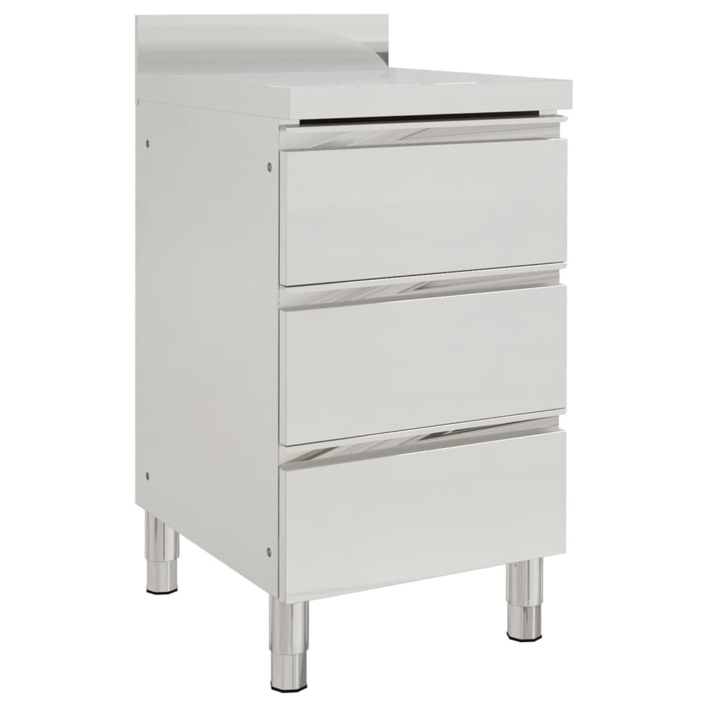 E-shop Multidom Komerčná kuchynská skrinka s 3 zásuvkami 50x60x96 cm