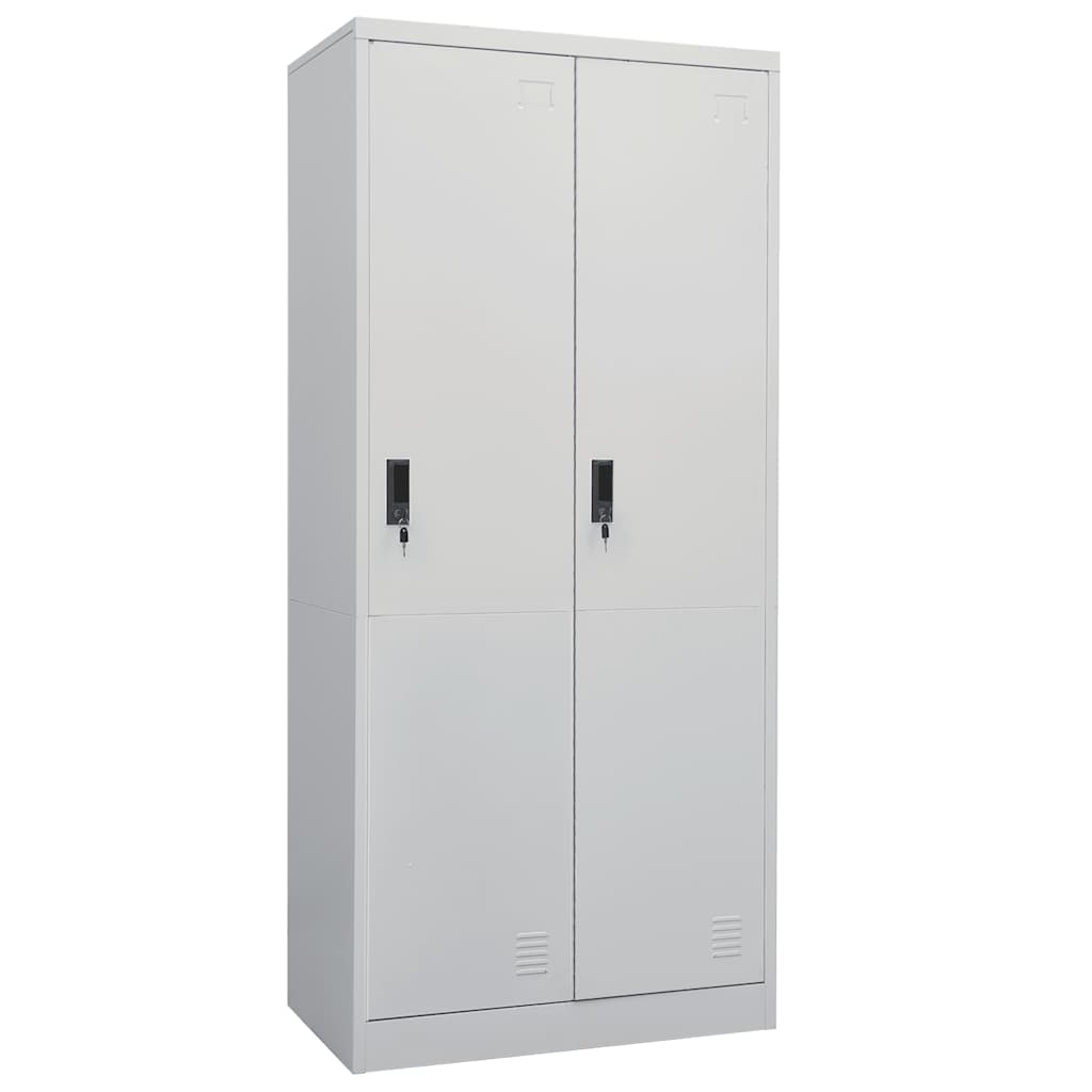 E-shop Multidom Šatník sivý 80x50x180 cm oceľový