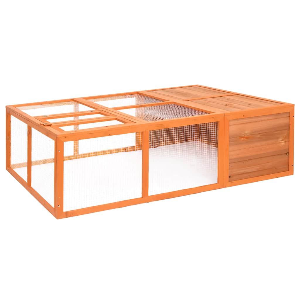 E-shop Multidom Záhradná klietka pre zvieratá 150x100x50 cm jedľový masív