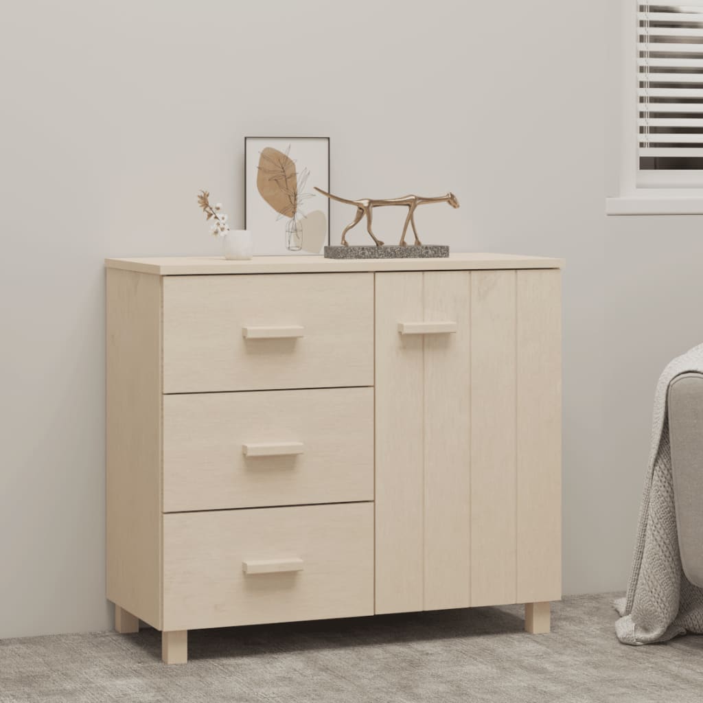 E-shop Multidom Komoda HAMAR, medovo hnedá 90x40x80 cm, borovicový masív