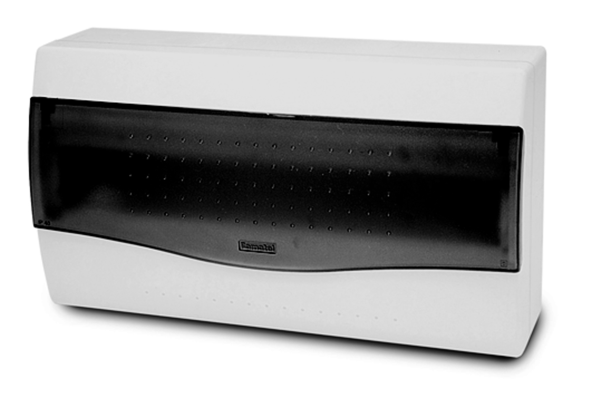 E-shop Famatel Rozvaděč NUOVA 3618 IP40, 17,5mod., na omítku, průhl. dveře, 195x350x100mm