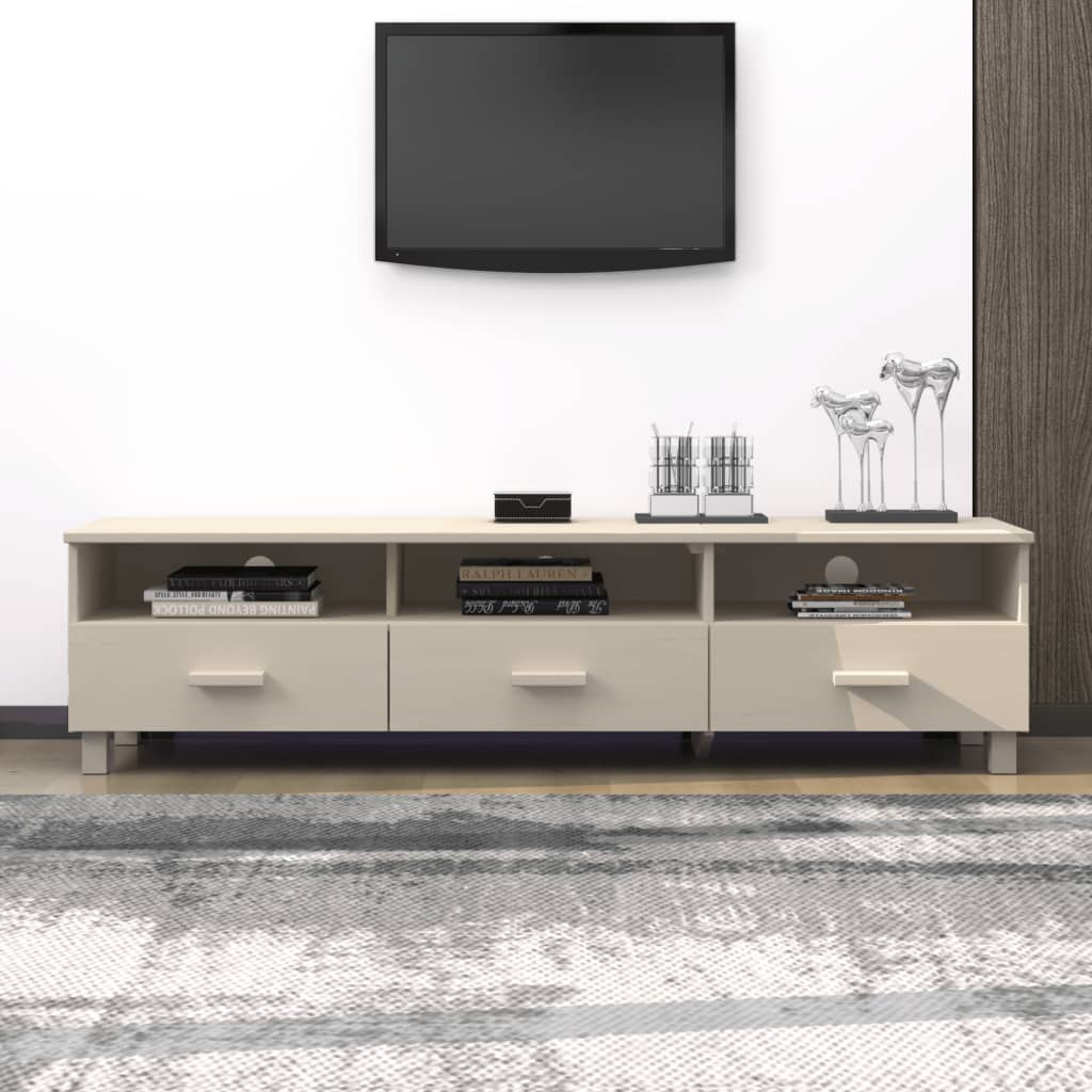 E-shop Multidom TV skrinka HAMAR, medovo hnedá 158x40x40 cm, borovicový masív