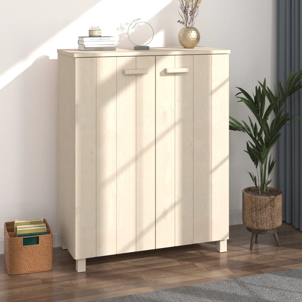 E-shop Multidom Skrinka na topánky HAMAR, medovo hnedá 85x40x108 cm, borovica