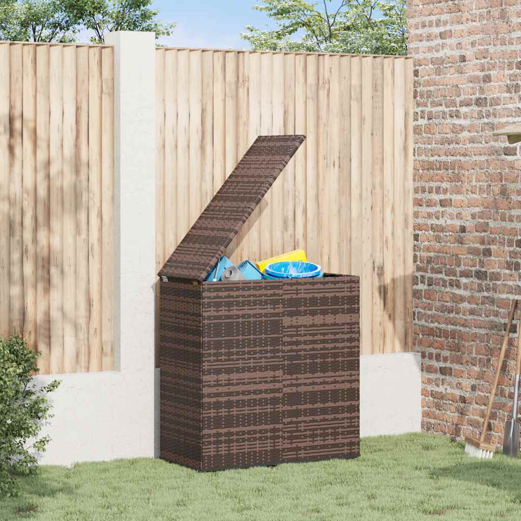 E-shop Multidom Záhradný úložný box z polyratanu 100x49x103,5 cm hnedý