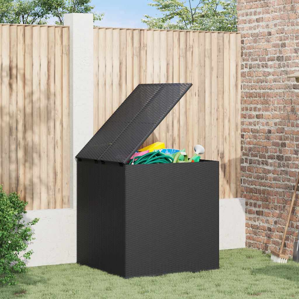E-shop Multidom Záhradný úložný box z polyratanu 100x97,5x104 cm čierny