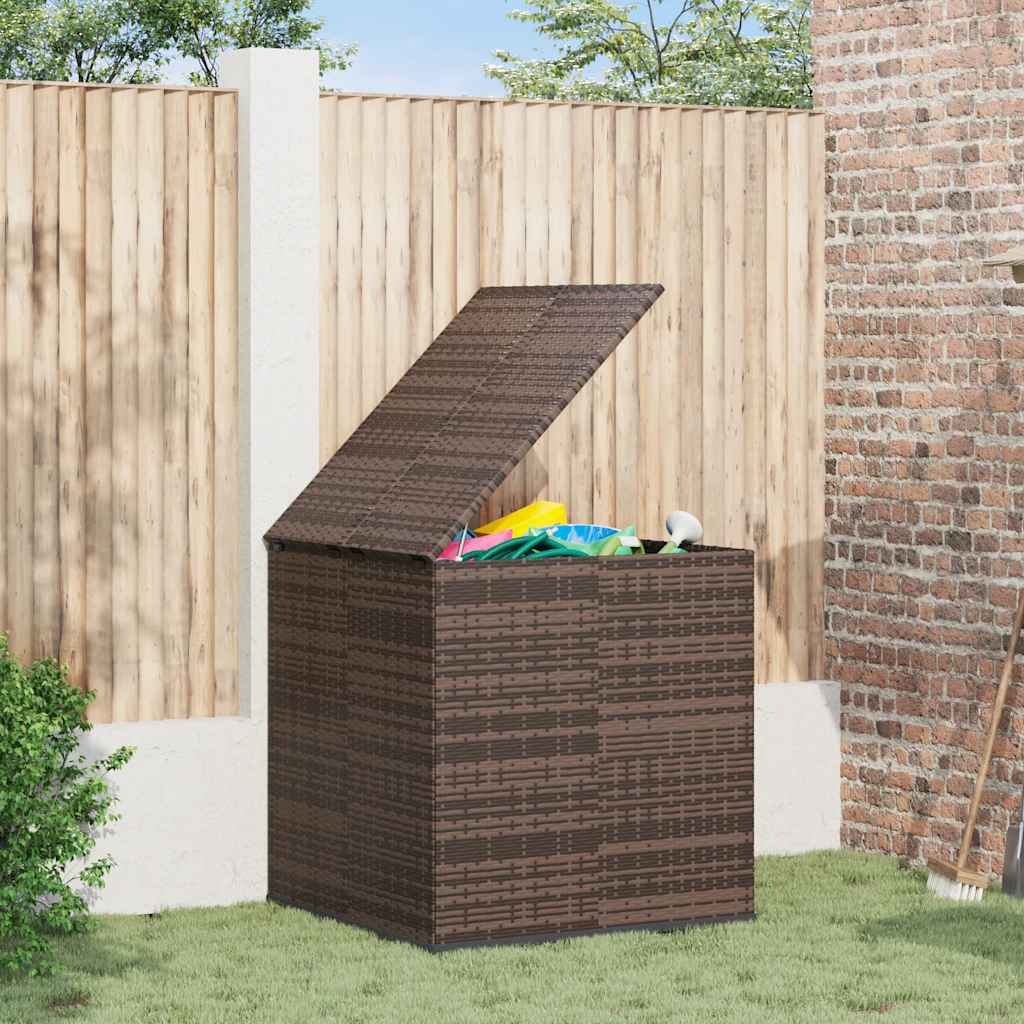 E-shop Multidom Záhradný úložný box z polyratanu 100x97,5x104 cm hnedý