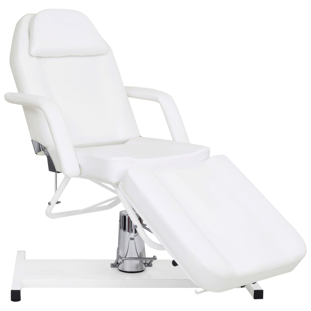 E-shop Multidom Masážny stôl, biely 180x62x(87-112) cm