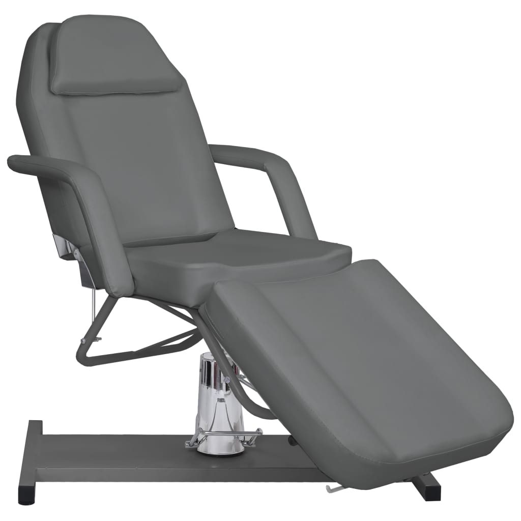 E-shop Multidom Masážny stôl, sivý 180x62x(87-112) cm