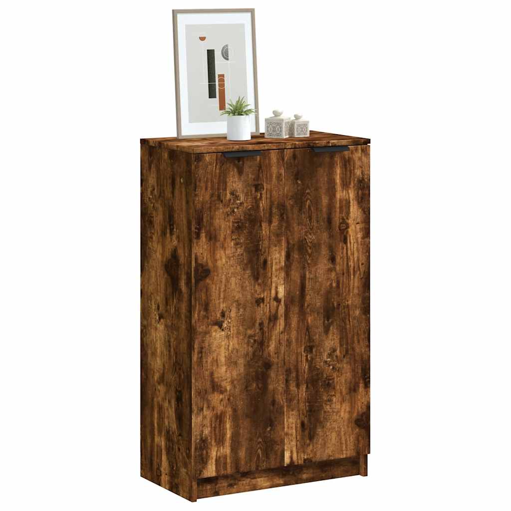 E-shop Multidom Botník dymový dub 59x35x100 cm spracované drevo