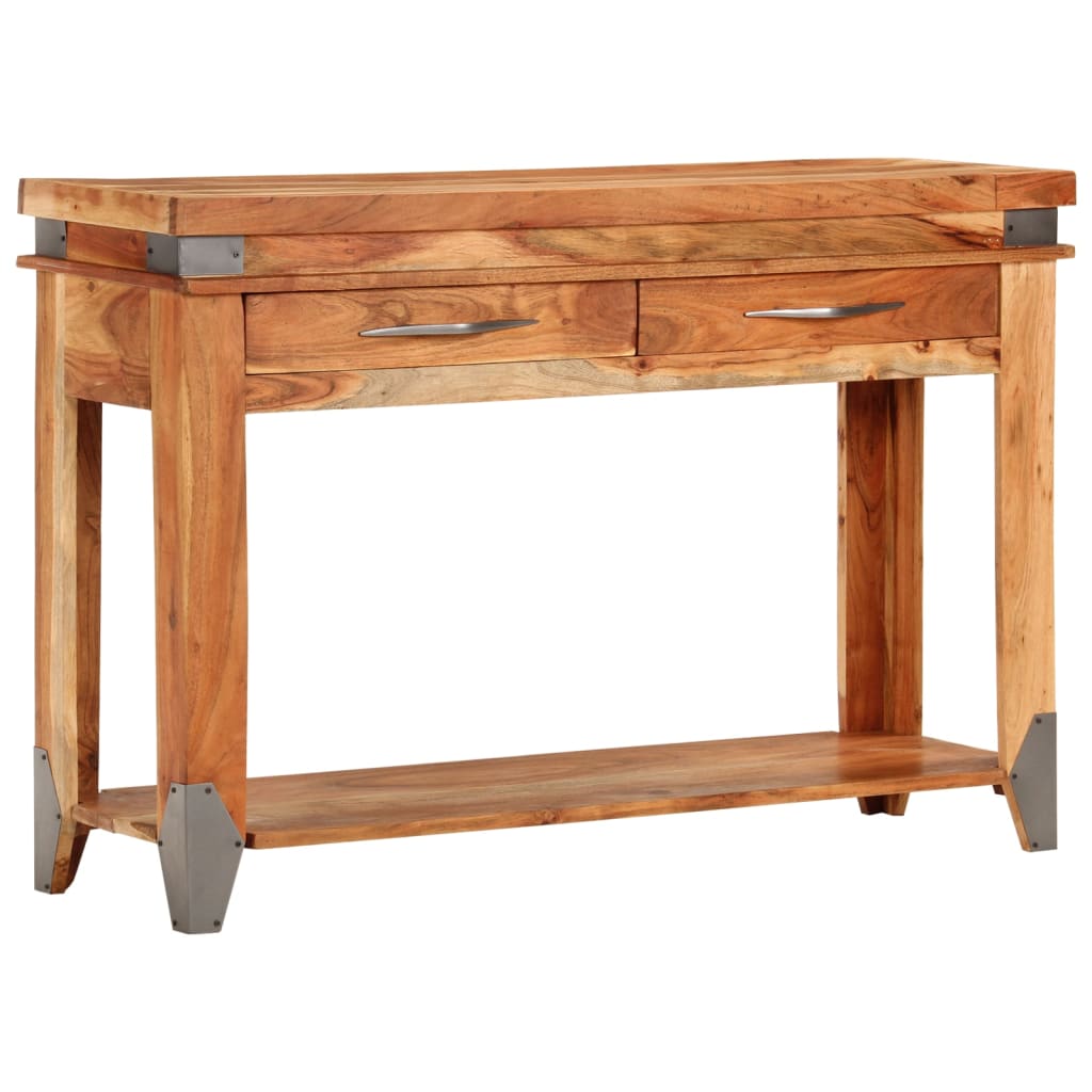 E-shop Multidom Konzolový stolík 110x34x74 cm masívne akáciové drevo