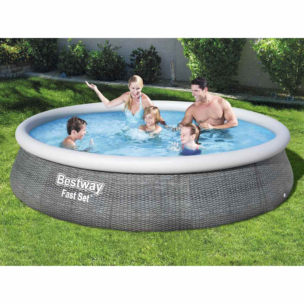 E-shop Bestway Nafukovacia bazénová sada s pumpou Fast Set 396x84 cm