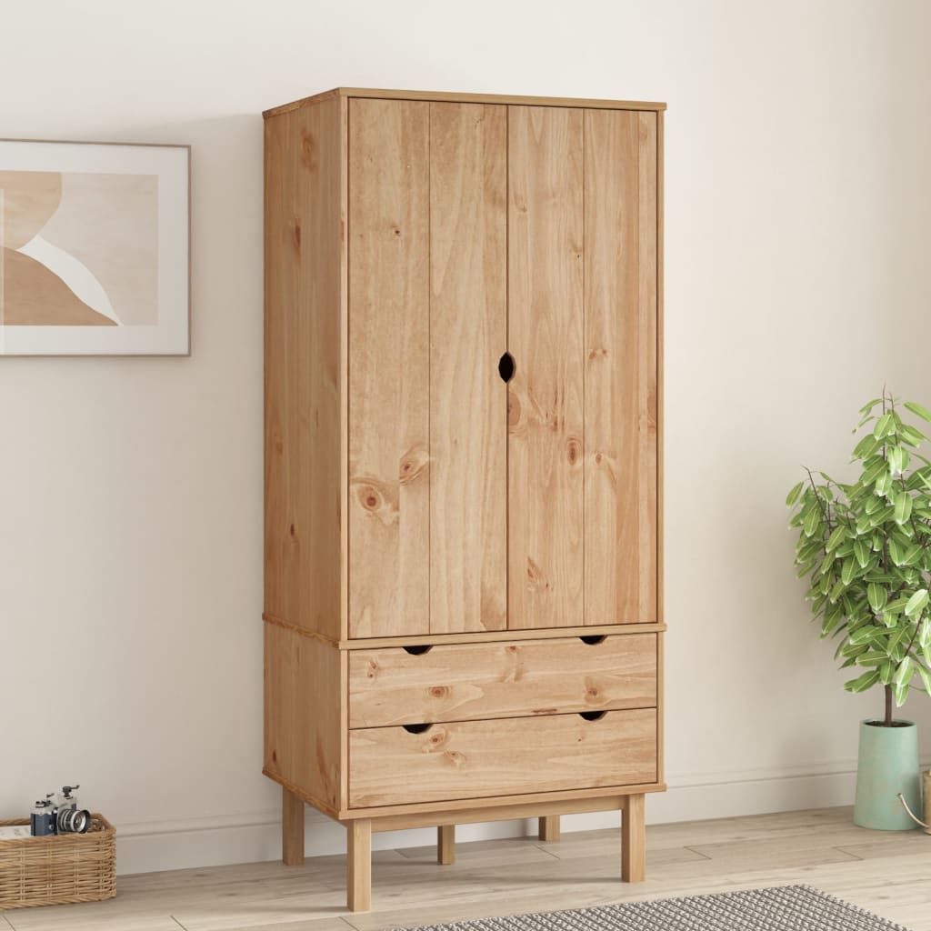 E-shop Multidom Šatník OTTA 76,5x53x172 cm, borovicový masív