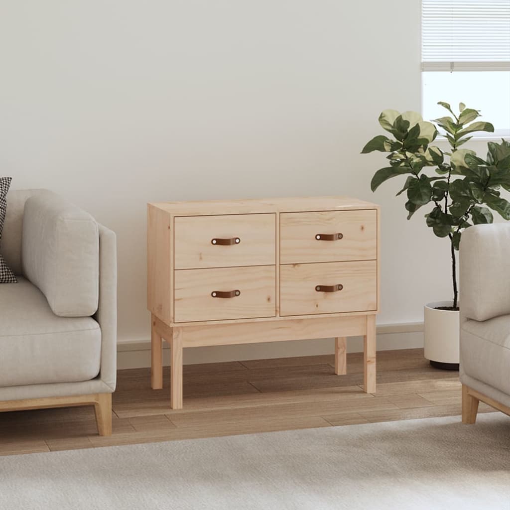 E-shop Multidom Konzolová skrinka 90x40x78 cm masívna borovica