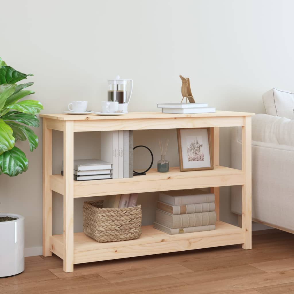 E-shop Multidom Konzolový stolík 110x40x74 cm masívne borovicové drevo