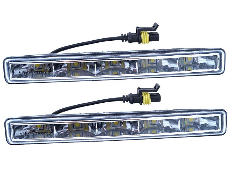 E-shop COMPASS Denné svetlá 5 HIGH POWER LED 12V/24V (185x23x51 mm)