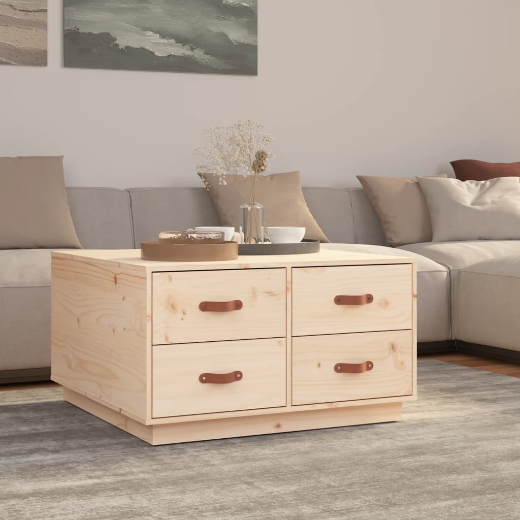 E-shop Multidom Konferenčný stolík 80x80x45 cm borovicový masív