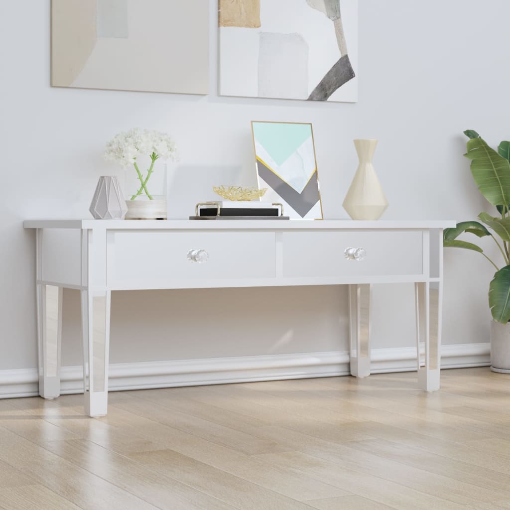 E-shop Multidom Zrkadlový konferenčný stolík 106x45x45 cm spracov. drevo a sklo