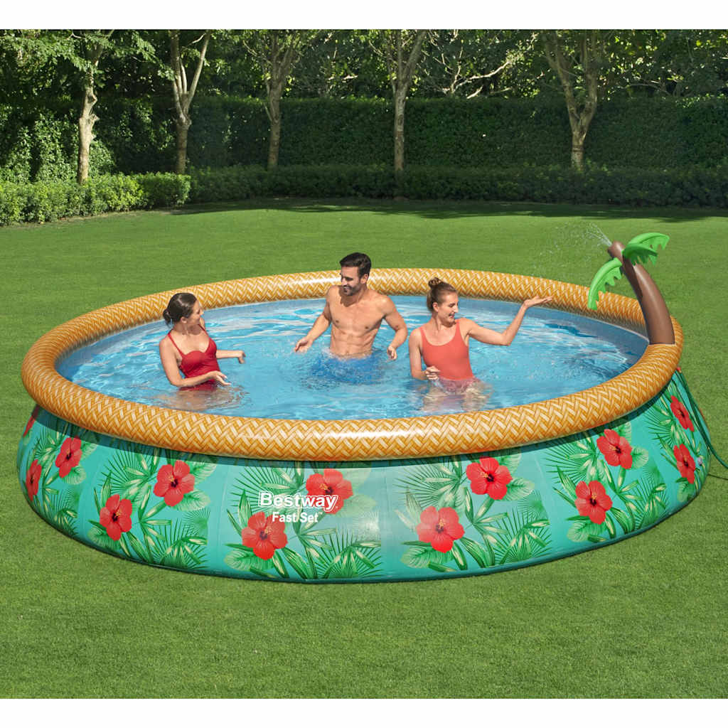 E-shop Bestway Nafukovacia súprava bazéna rajské palmy 457x84 cm