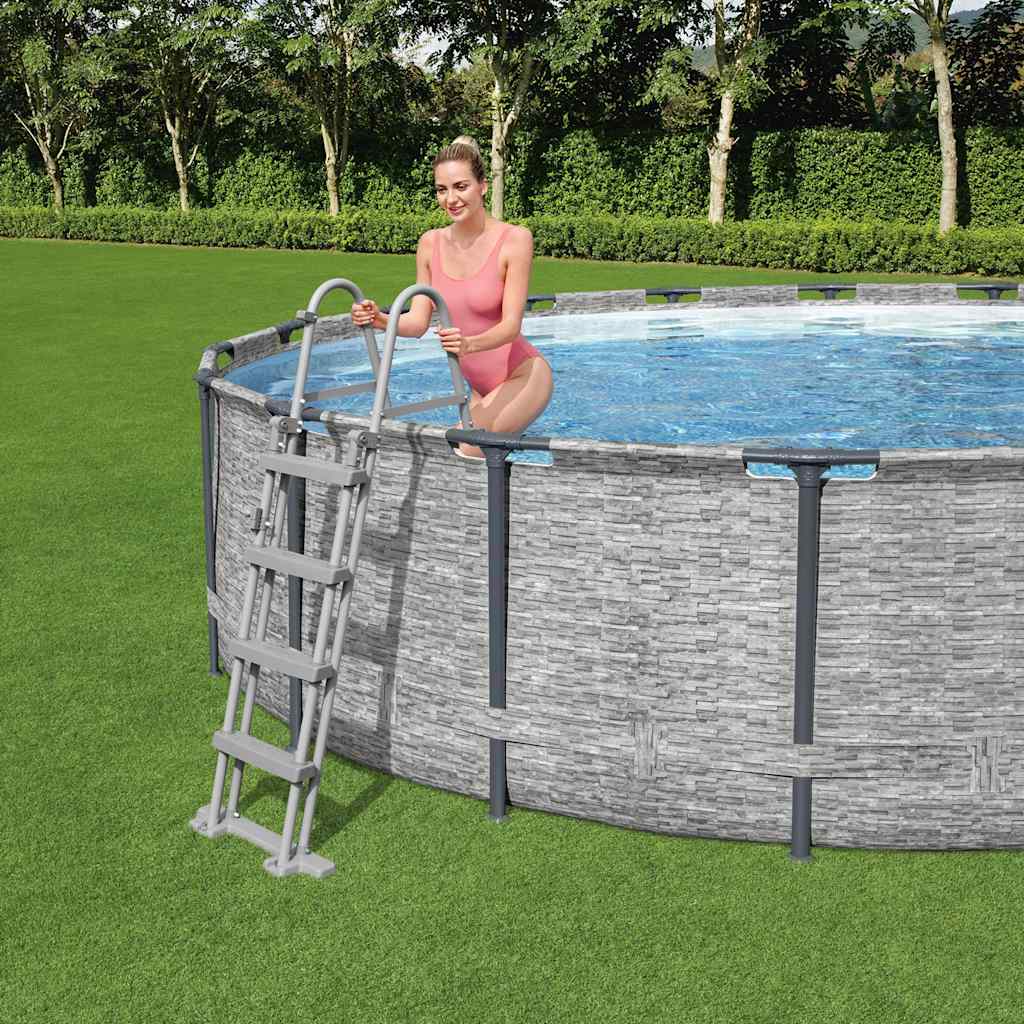 E-shop Bestway Flowclear 4-stupňový bezpečnostný rebrík 122 cm