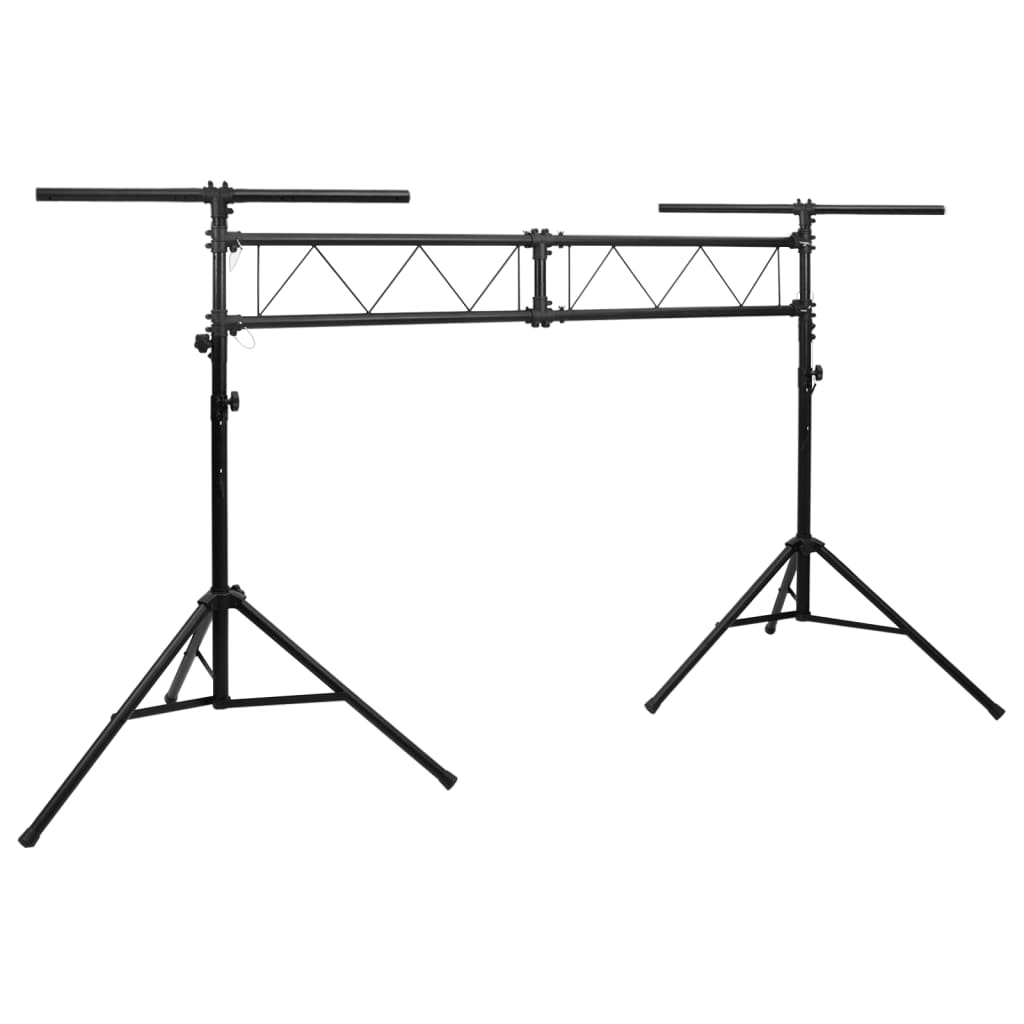 E-shop Multidom Osvetľovací stojan čierny 338x115x(180-300) cm oceľ