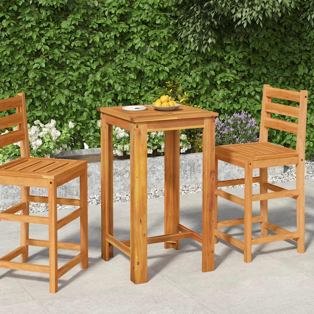 E-shop Multidom Záhradný barový stôl 60x60x105 cm akáciové masívne drevo
