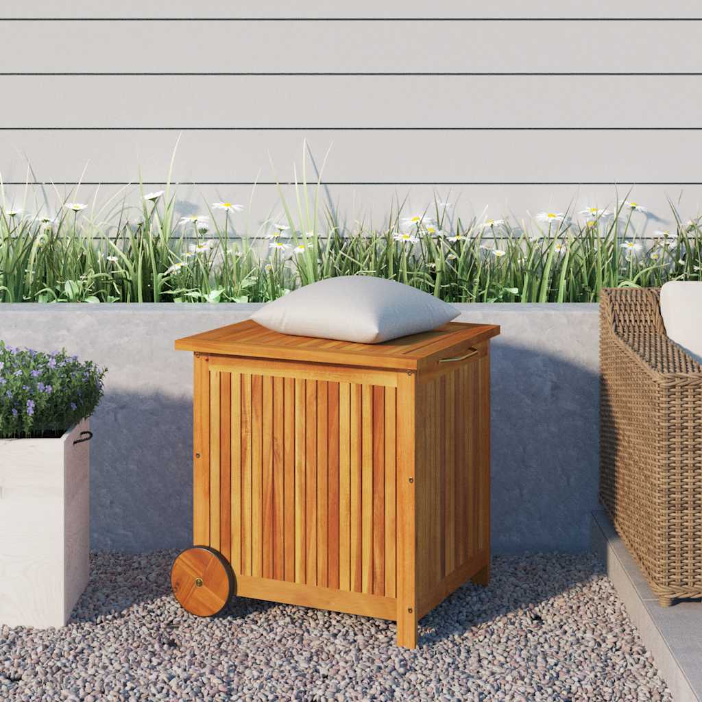 E-shop Multidom Záhradný úložný box s kolieskami 60x50x58 cm masívna akácia