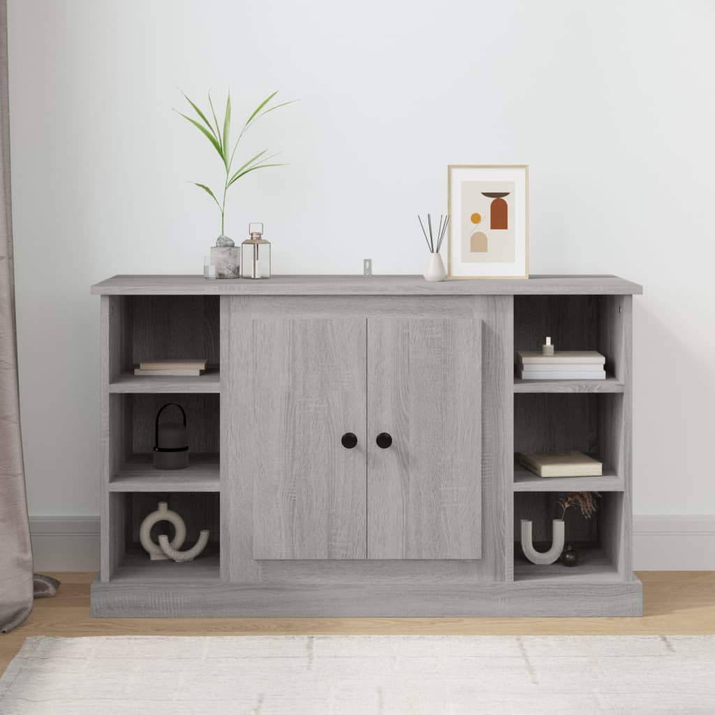 E-shop Multidom Komoda sivý dub sonoma 100x35,5x60 cm spracované drevo