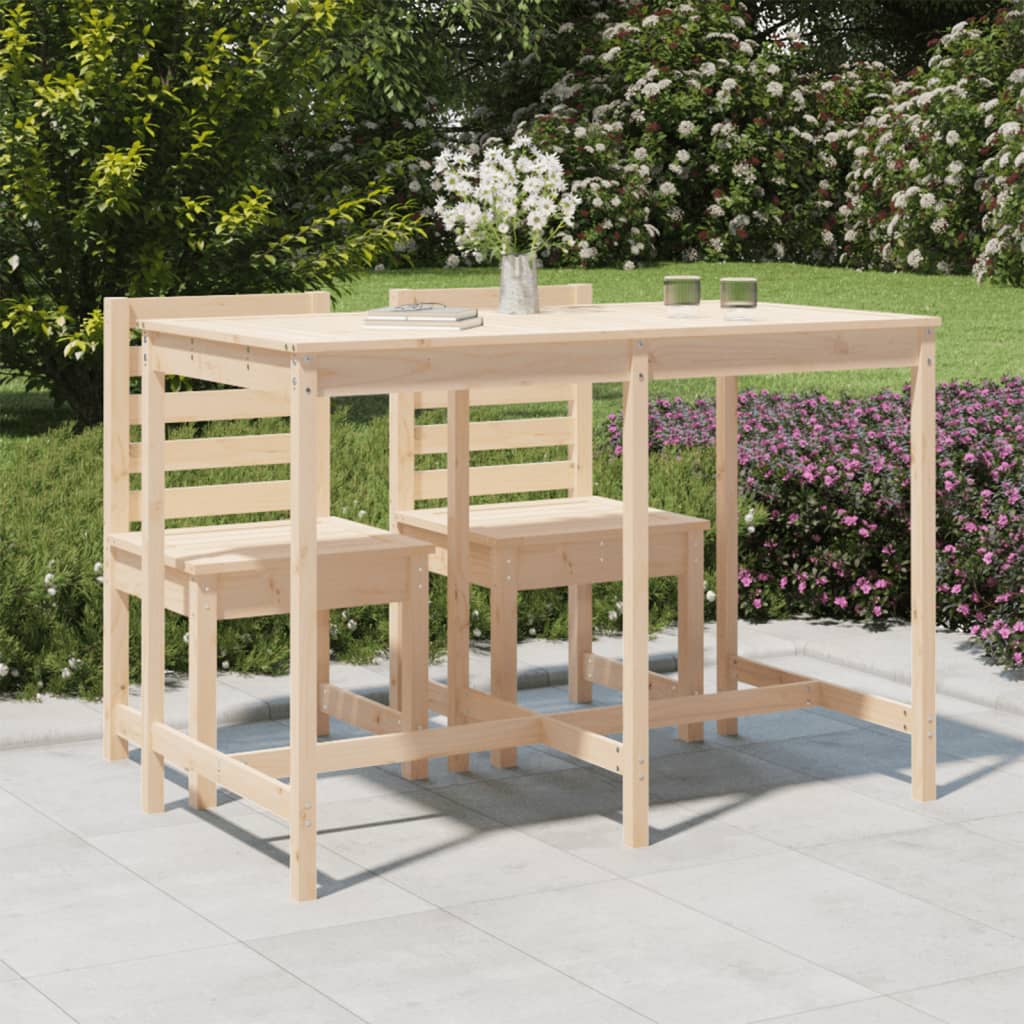 E-shop Multidom Záhradný stolík 159,5x82,5x110 cm borovicový masív