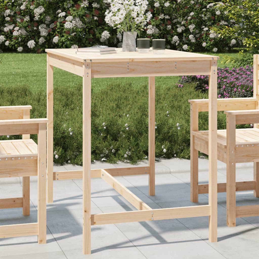 E-shop Multidom Záhradný stolík 121x82,5x110 cm borovicový masív