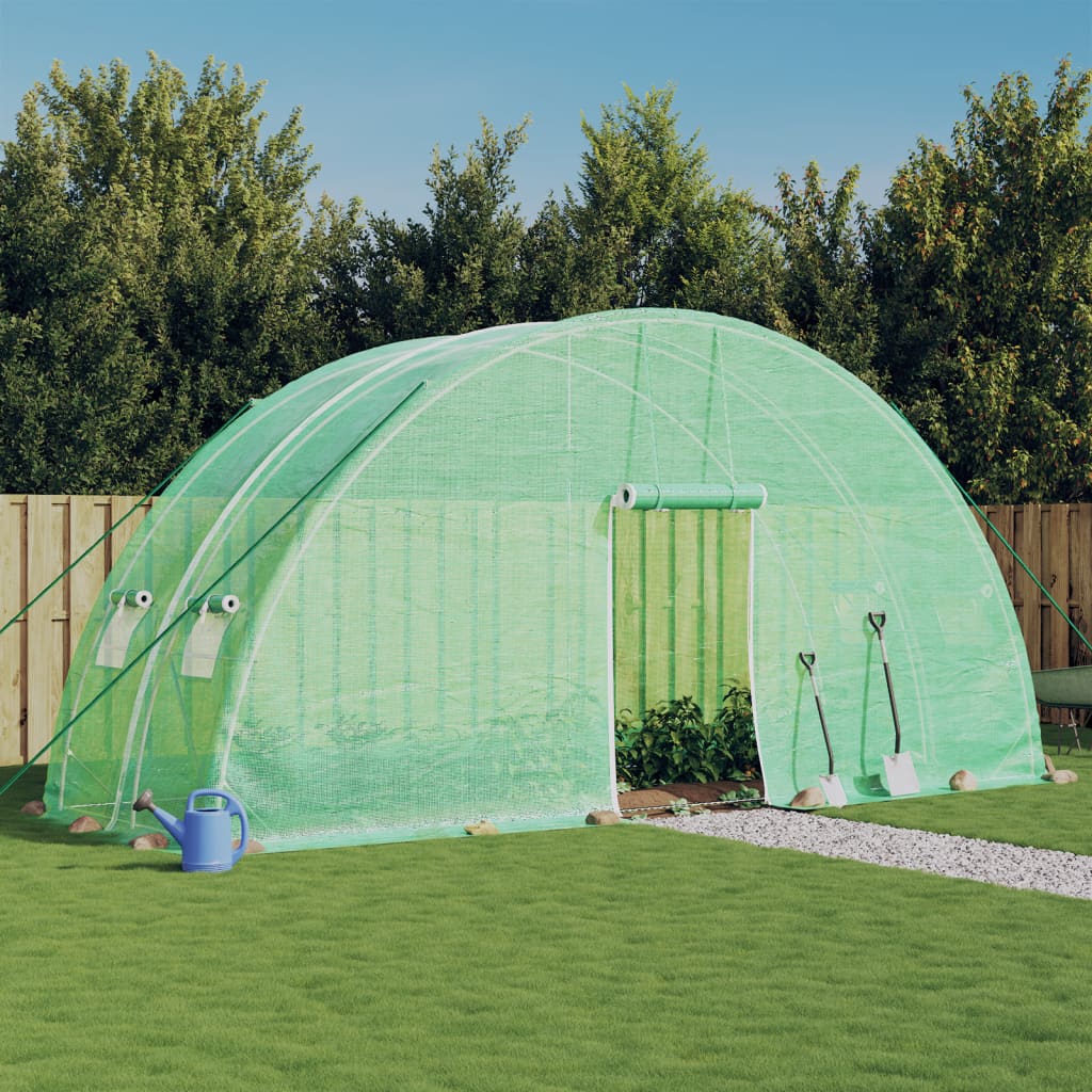 Multidom Fóliovník s oceľovým rámom zelený 12 m² 6x2x2,85 m