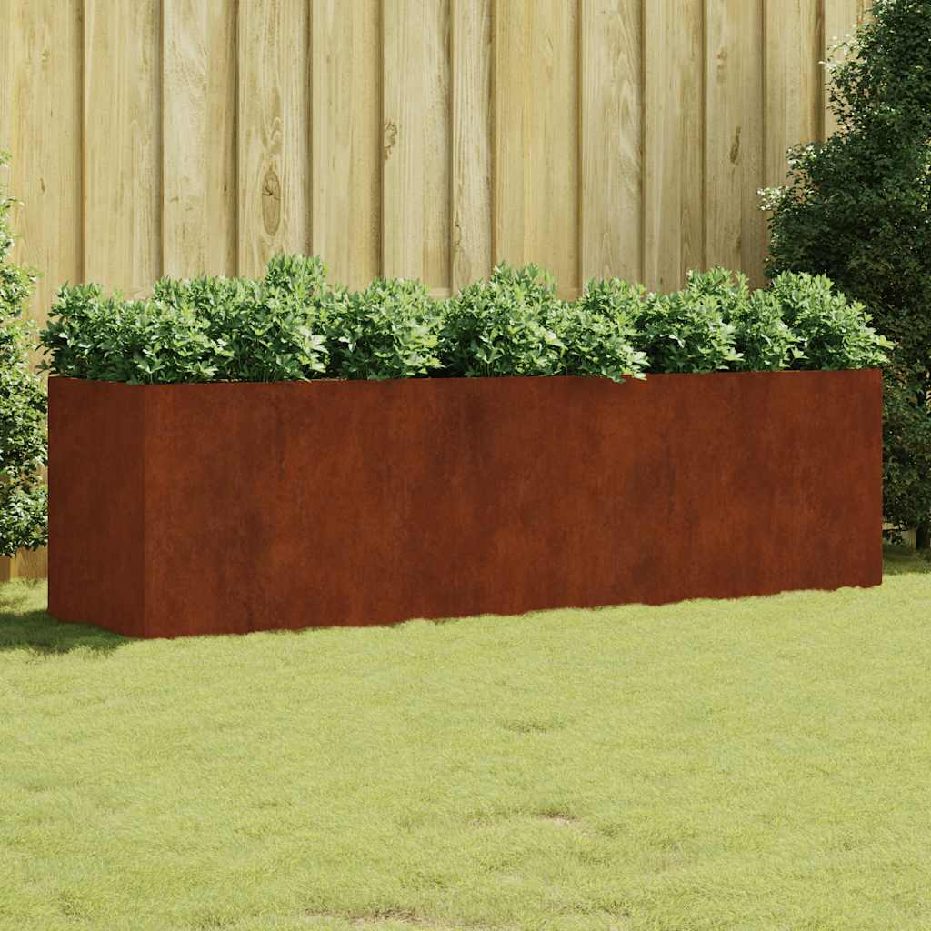 E-shop Multidom Záhradný vyvýšený záhon 280x80x80 cm korténová oceľ