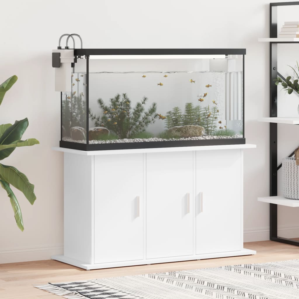 E-shop Multidom Stojan na akvárium biely 101x41x58 cm kompozitné drevo