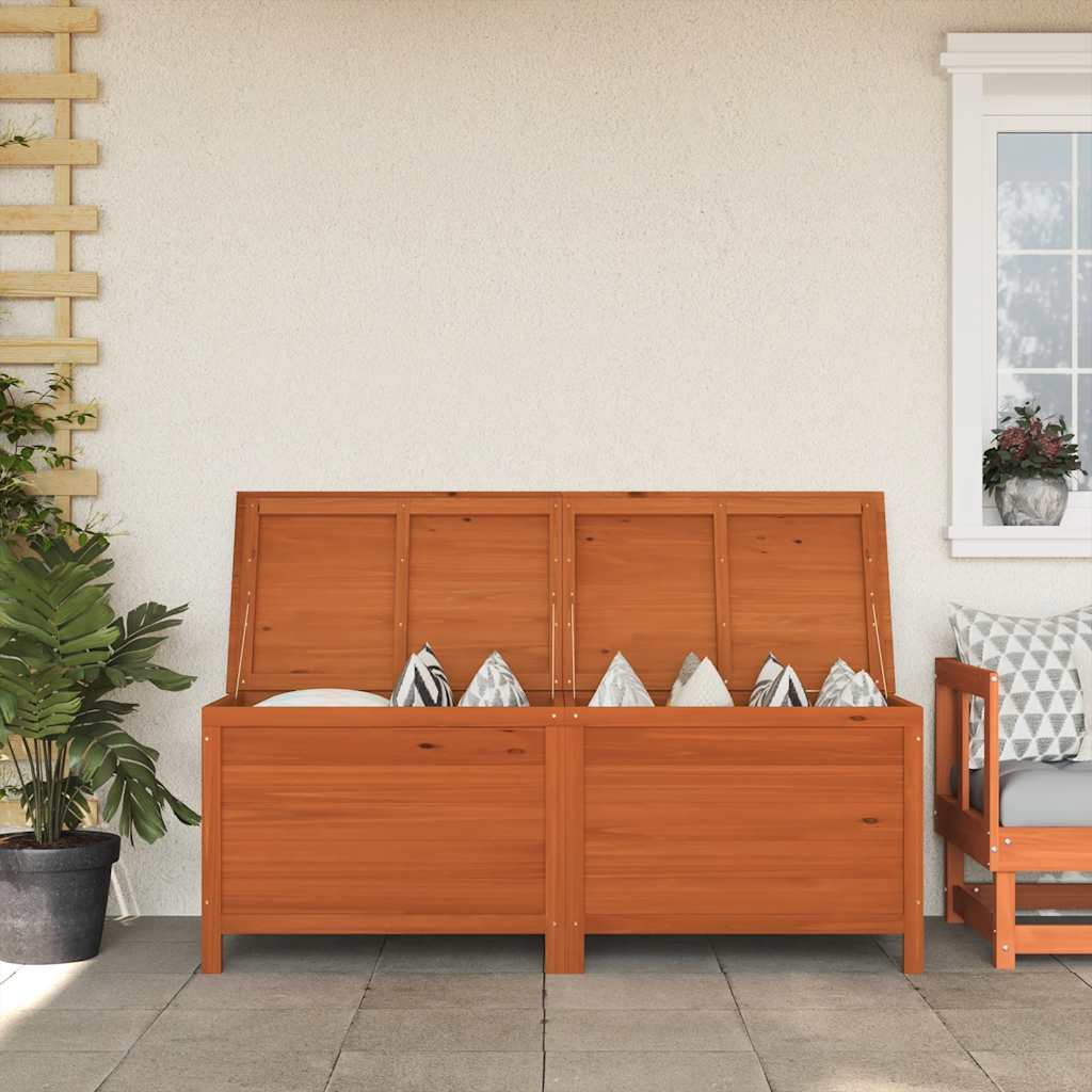 E-shop Multidom Záhradný úložný box hnedý 150x50x56,5 cm jedľový masív