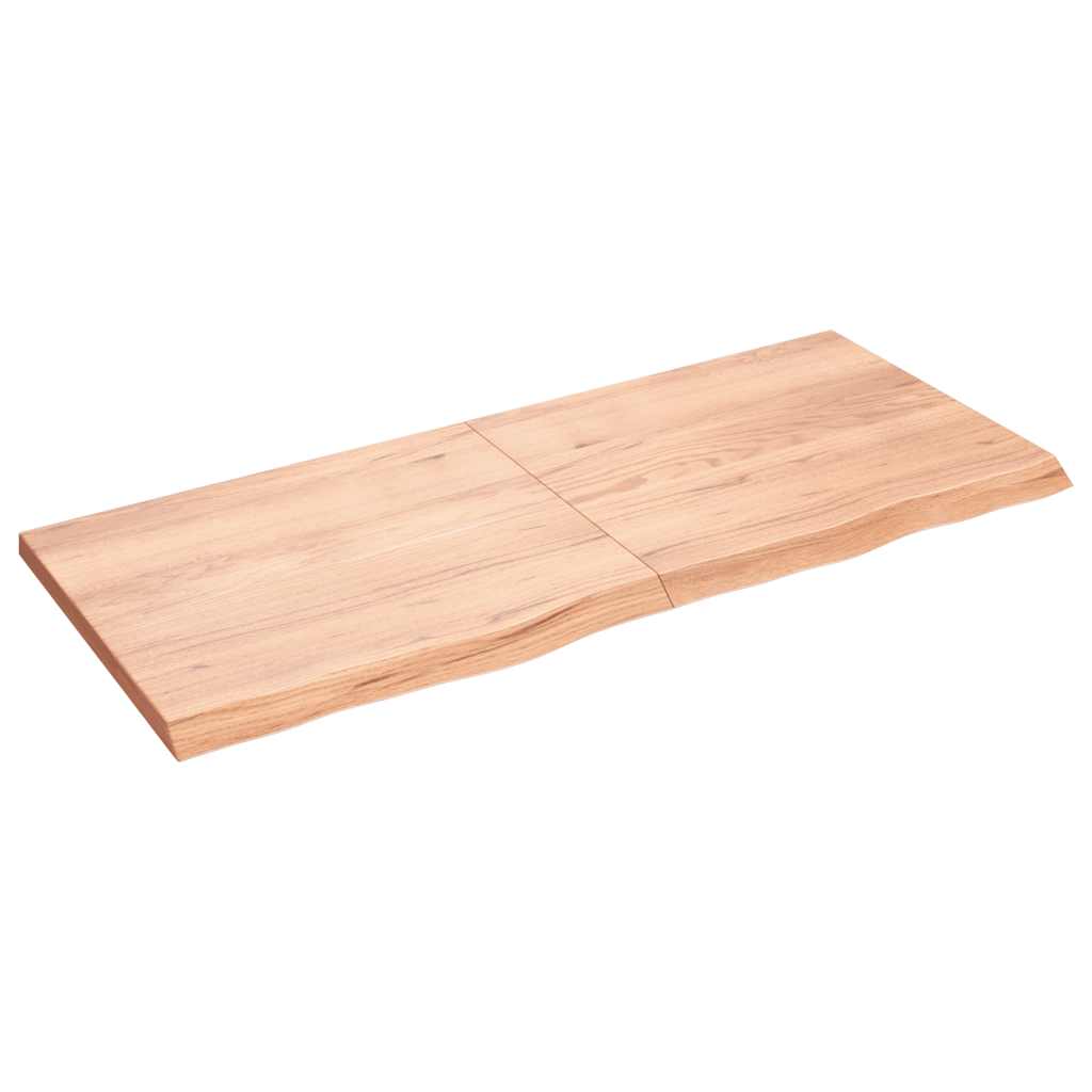 E-shop Multidom Stolová doska bledohnedá 140x60x(2-4) cm ošetrený masívny dub