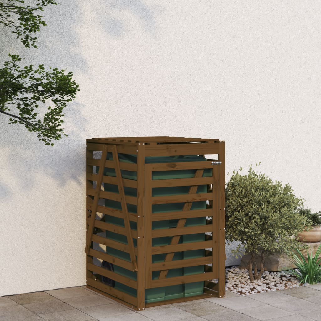 E-shop Multidom Úložný box pre odpadkový kôš medovohnedý 84x90x128,5cm borovica