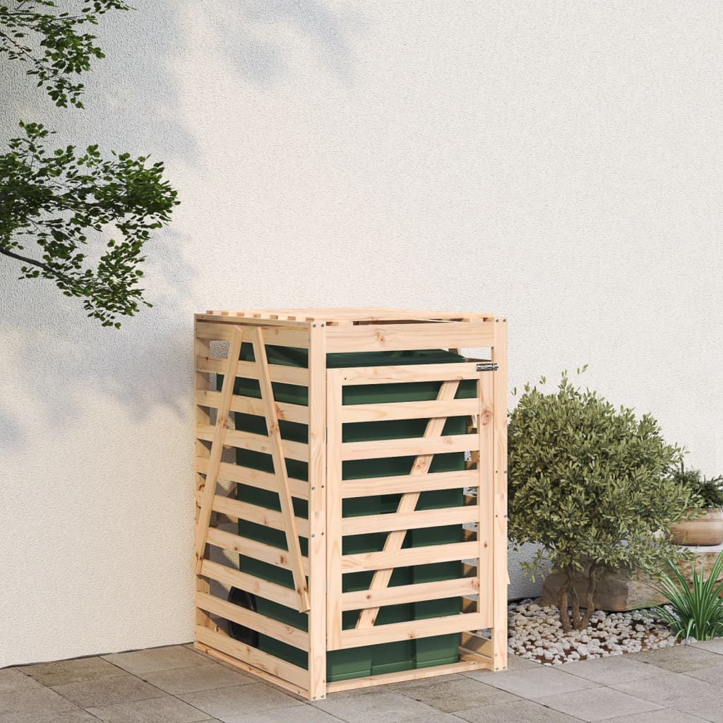 E-shop Multidom Úložný box pre odpadkový kôš 84x90x128,5 cm masívna borovica