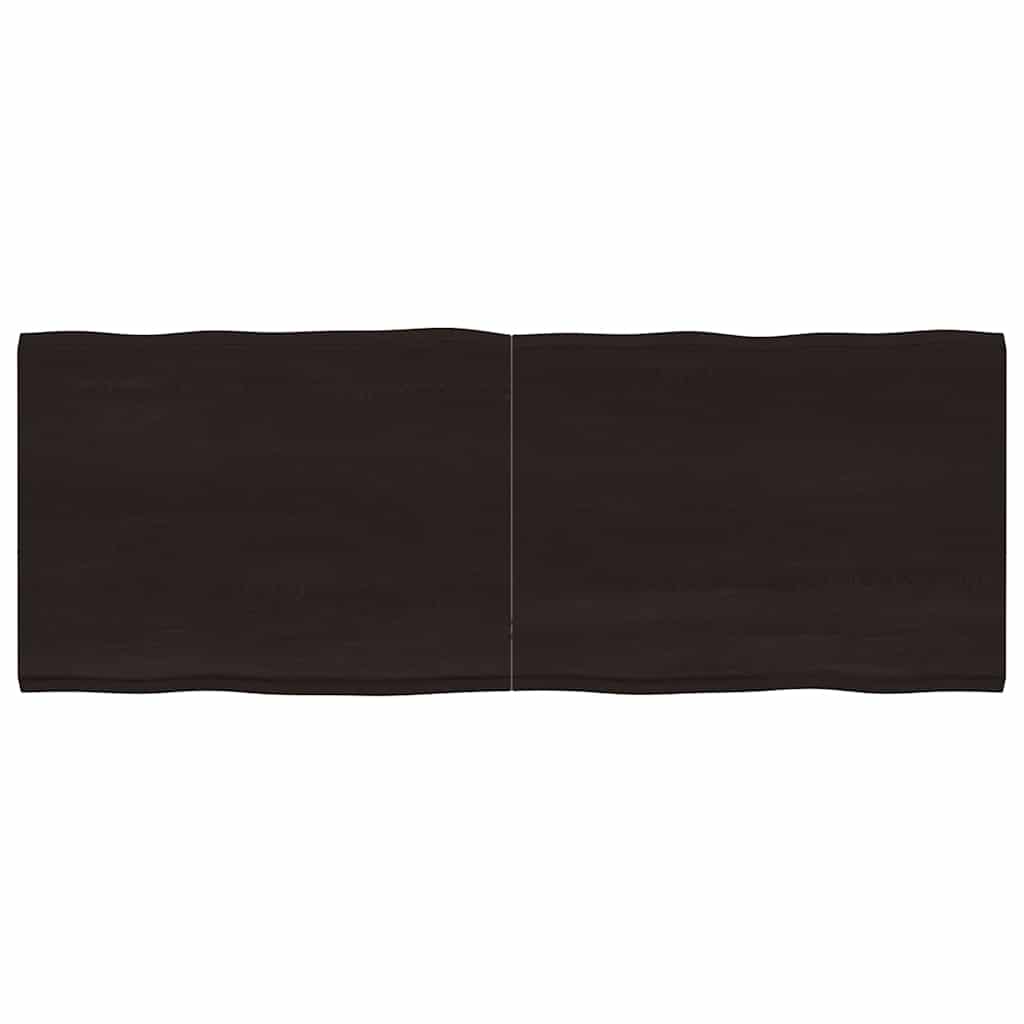E-shop Multidom Stolová doska tmavohnedá 160x60x(2-4)cm ošetrený masív hrany