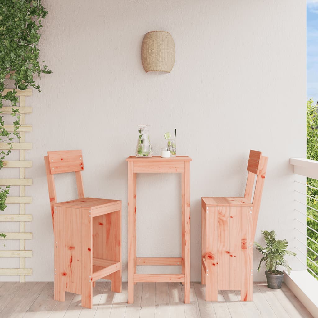 E-shop Multidom Barové stoličky 2 ks 40x48,5x115,5 cm masívny douglas