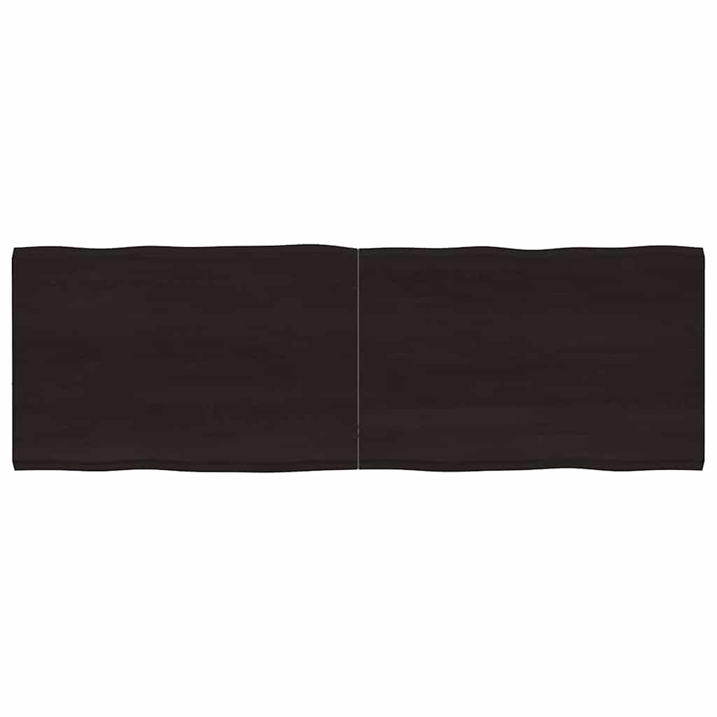 E-shop Multidom Stolová doska tmavohnedá 180x60x(2-4)cm ošetrený masív hrany