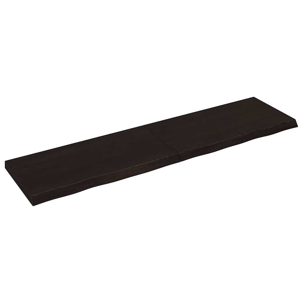 E-shop Multidom Stolová doska tmavohnedá 200x50x(2-6) cm ošetrený dubový masív