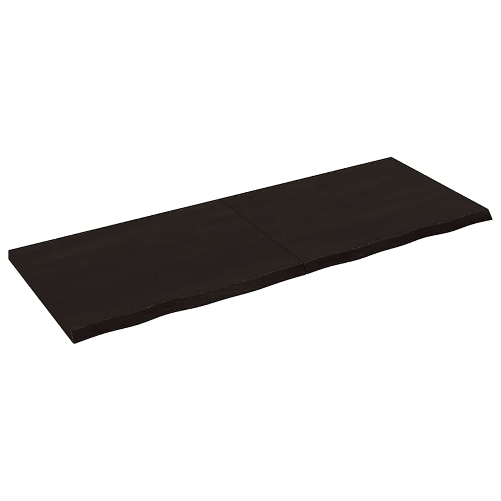 E-shop Multidom Stolová doska tmavohnedá 160x60x(2-4) cm ošetrený dubový masív