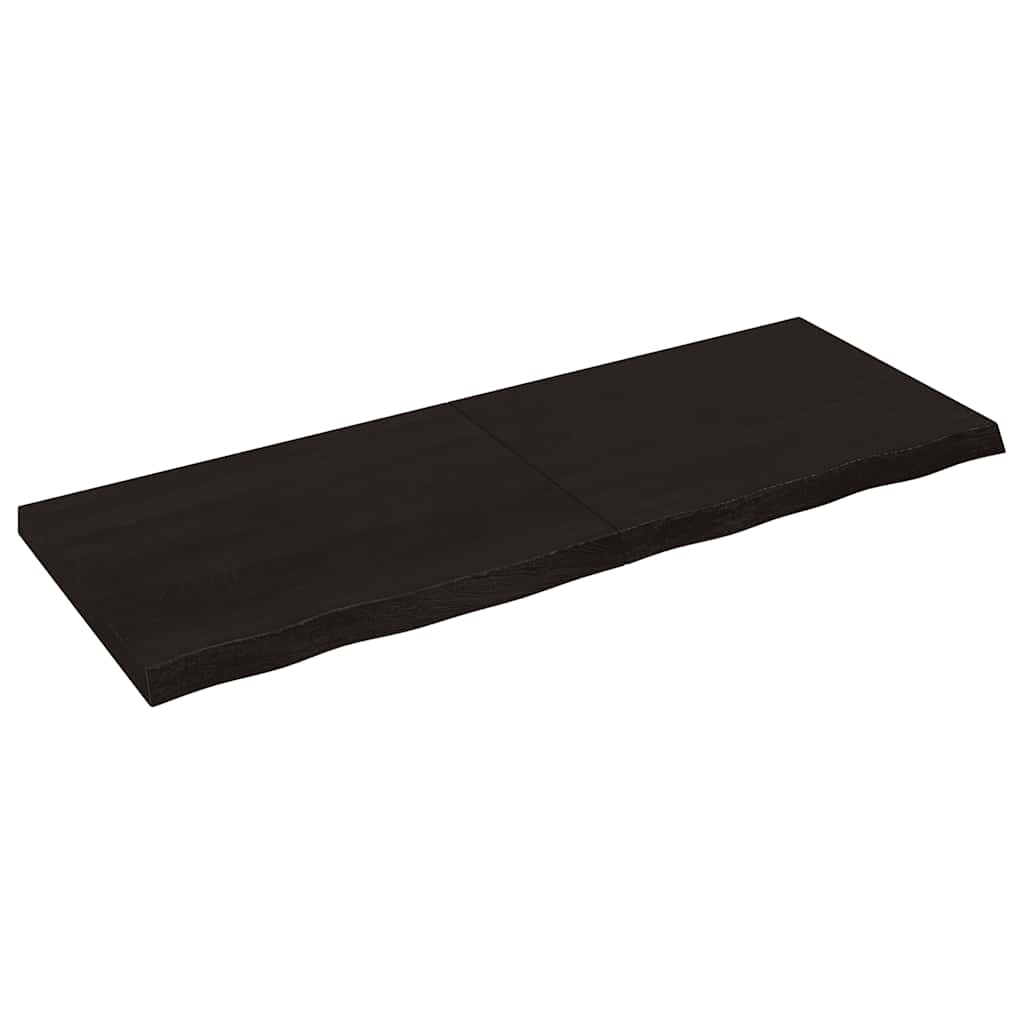 E-shop Multidom Stolová doska tmavohnedá 160x60x(2-6) cm ošetrený dubový masív