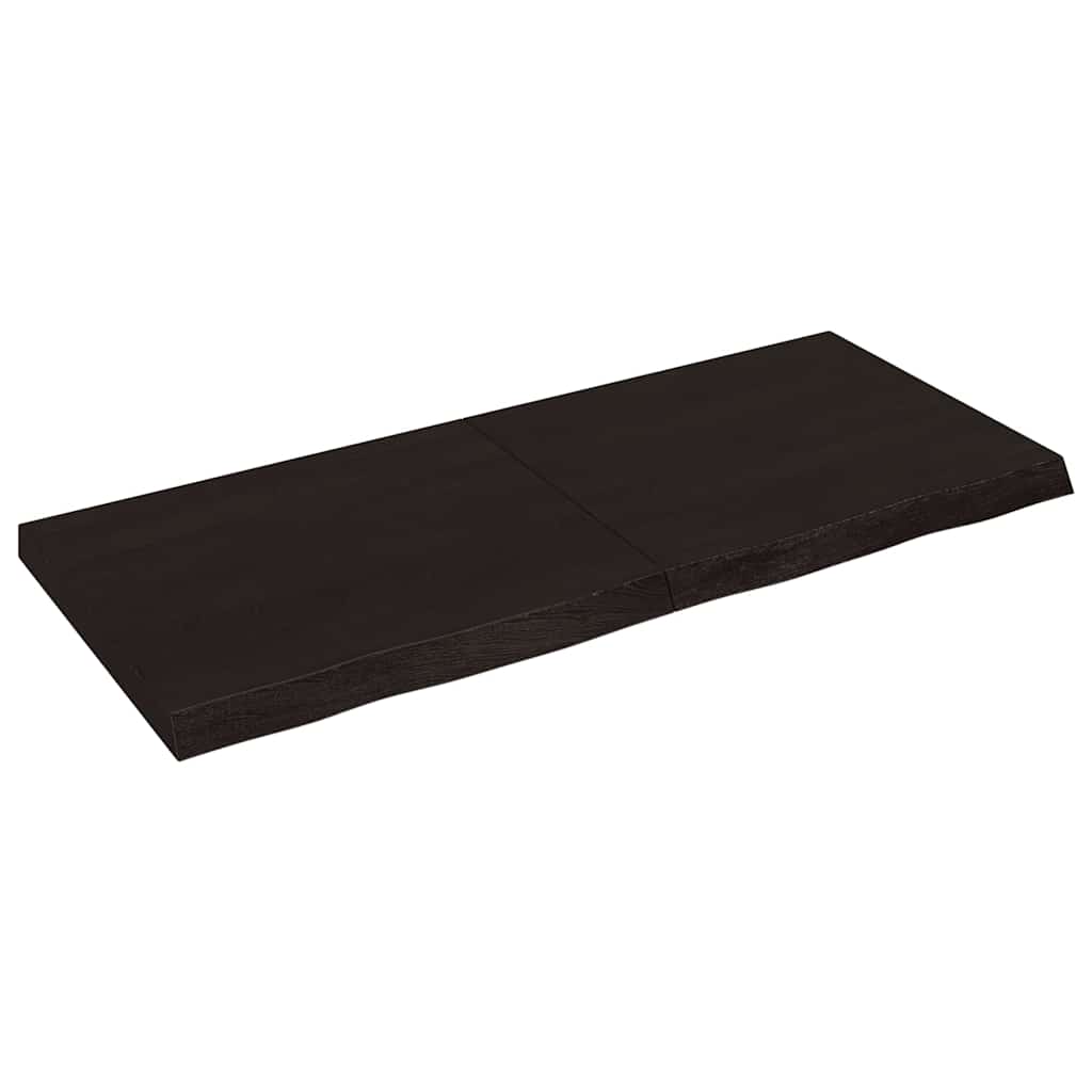 E-shop Multidom Stolová doska tmavohnedá 140x60x(2-6) cm ošetrený dubový masív